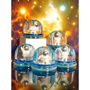 Dekoratif Astronot Uzay Temalı Sulu Kalemlik Biblosu