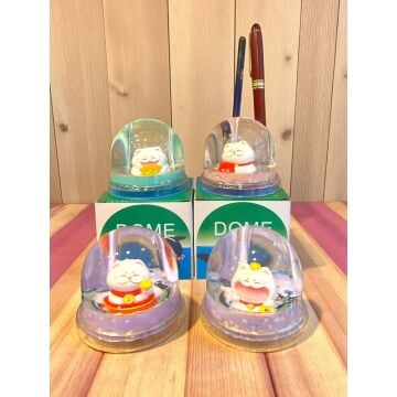 Dekoratif Şans Kedisi Maneki Neko Temalı Sulu Kalemlik Biblosu