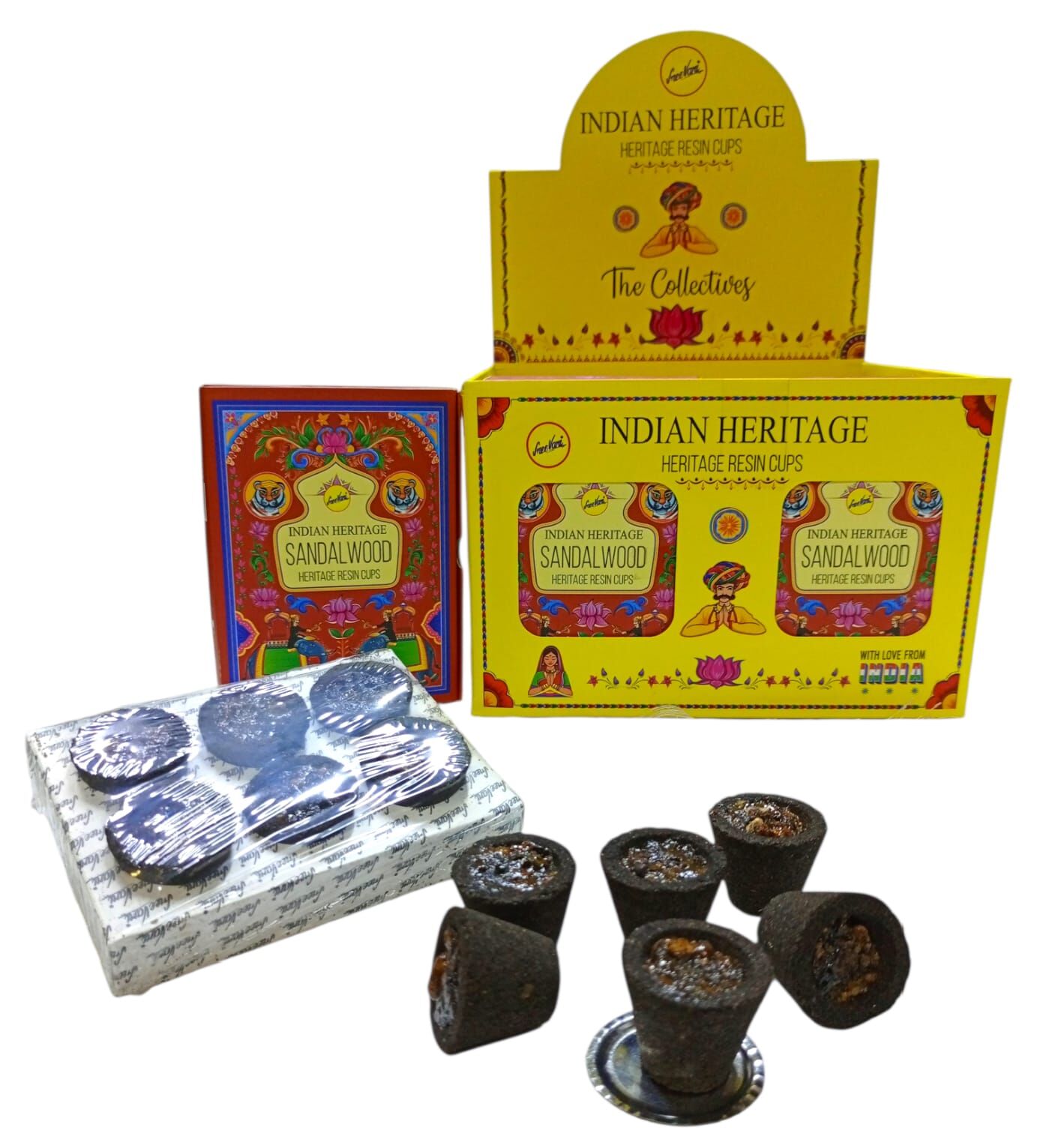 Sree Vani Sandalwood Dış Mekan Cups Tütsü (6 Adet)