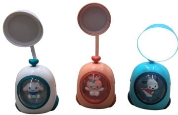 Sevimli Fanus İçinde Hayvan Figürlü Masa Lambası