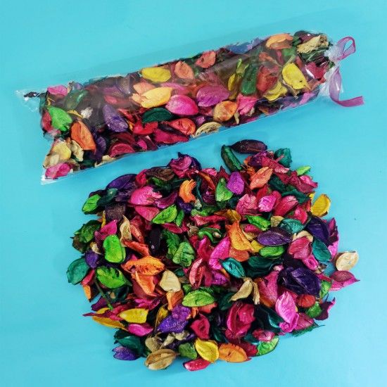 Hoş Kokulu Kurutulmuş Renkli Gül Yaprakları
