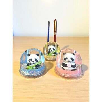 Dekoratif Panda Temalı Sulu Kalemlik Biblosu