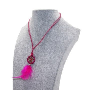 Dream Catcher Tüylü Kolye Düş Kapanı
