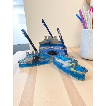 Dekoratif Batmayan Lüks Gemili Kalemlik Biblosu