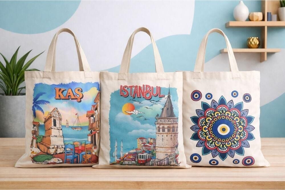 Mini İpli Dijital Ham Bez Çanta Gardolap Araba Oda Kokusu