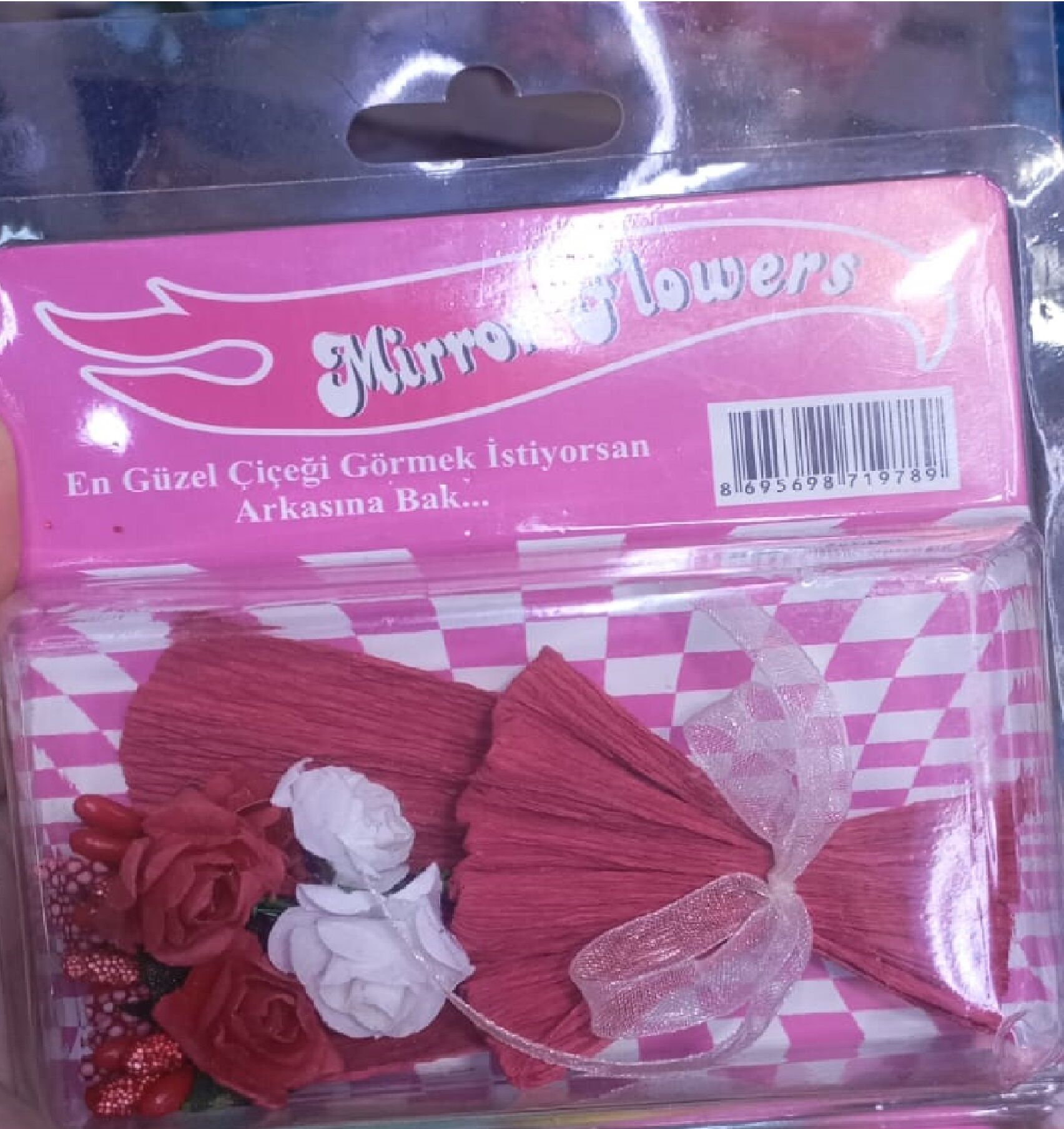 Sevgililer Günü Özel Tasarımlı Mirror Flowers Çiçek Buketi Ayna