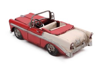 Dekoratif Eskitme Metal Üstü Açık Araba