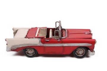 Dekoratif Eskitme Metal Üstü Açık Araba