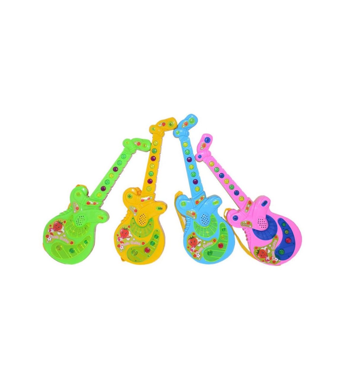 Pilli Işıklı Türkçe Müzikli Gitar Oyuncak