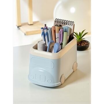 Çocuklara Hediye Retro Tarzı Okul Otobüsü Kalemlik