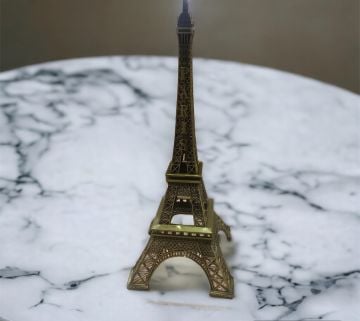 Metal Dekoratif Maket Eyfel Kulesi Biblosu (25 cm)