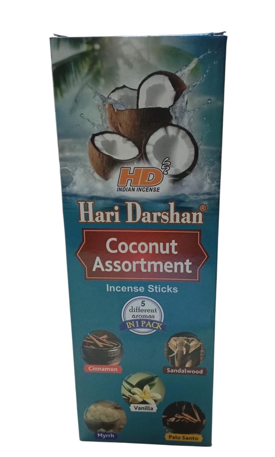 HD Coconut Assortment 5 IN 1 İncense Sticks (120 Adet)