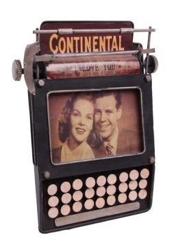 Nostaljik Daktilo Temalı Fotoğraf Çerçevesi