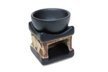 Dekoratif Fil Kabartmalı Seramik Buhurdanlık