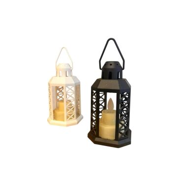 Dekoratif Asılabilir Mum Efektli Fener Lamba