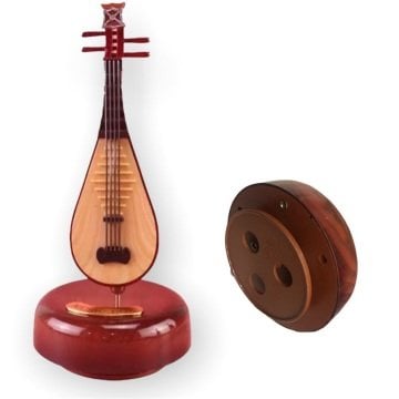 Dekoratif Dönen Kurmalı Ud Müzik Kutusu
