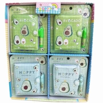 Avokado Mini Defter Ve Kalem Seti (16 Adet)