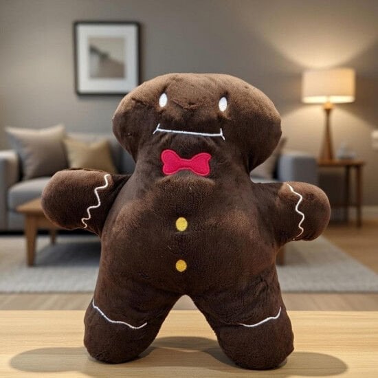 Kurabiye Adam Figürlü Peluş Yastık