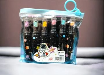 Astronot Temalı Fosforlu Kalem Seti 6'lı