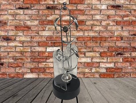 Masaüstü Sürekli Hareket Eden Yunus Balığı Kinetik Denge Topu