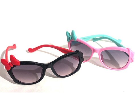 Fiyonklu Kız Çocuk İçin Güneş Gözlüğü