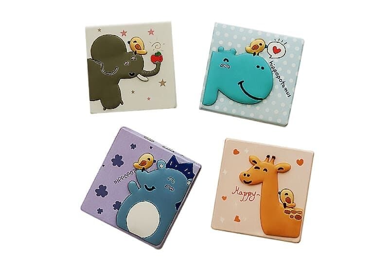 Çocuklara Hediye Hayvan Tasarımlı El Makyaj Aynası