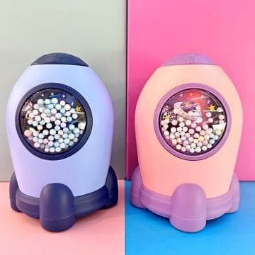 Sevimli Roket Uzay Astronot Tasarımlı Kumbara