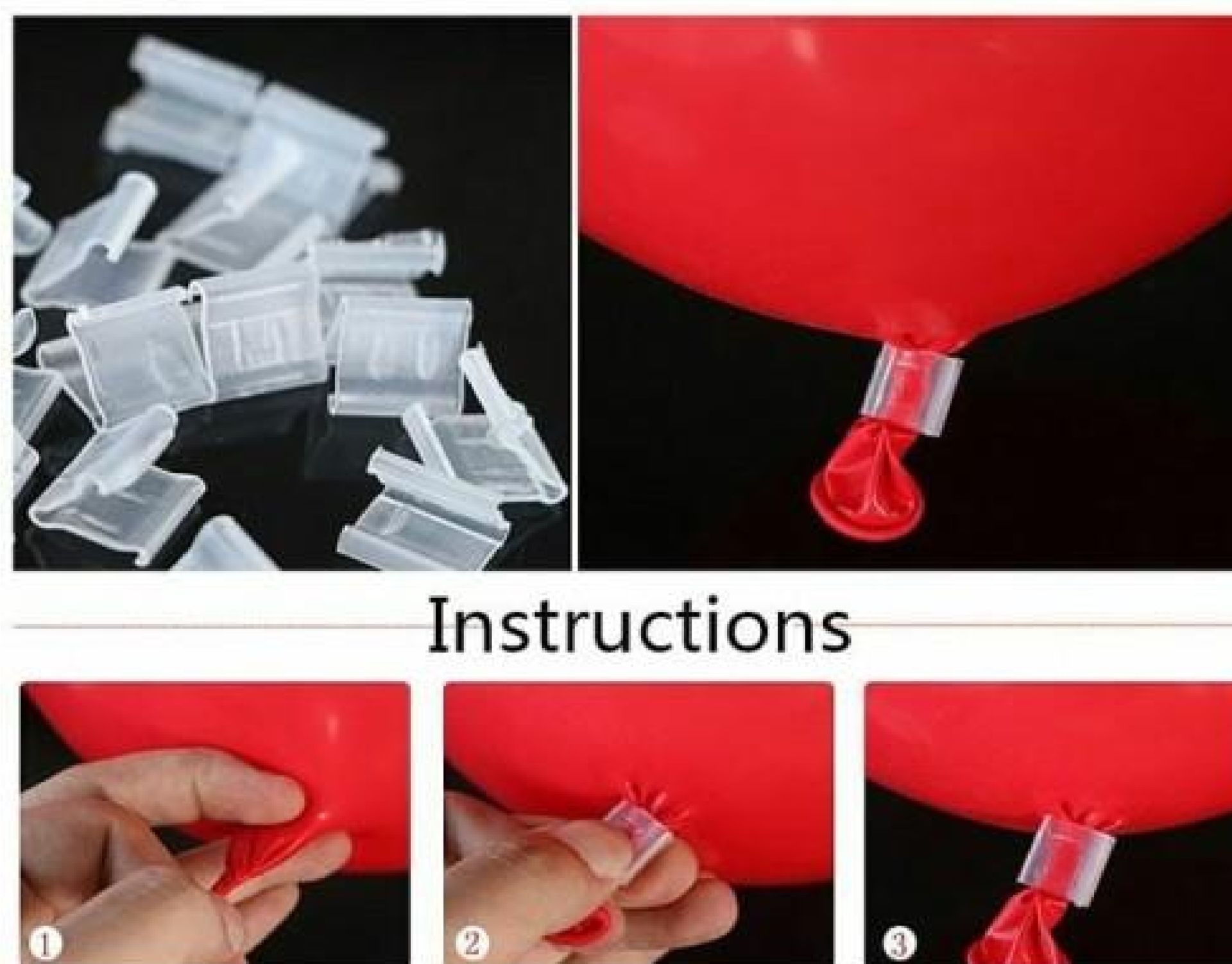 Balon Bağlama Klipsi 25 Adet