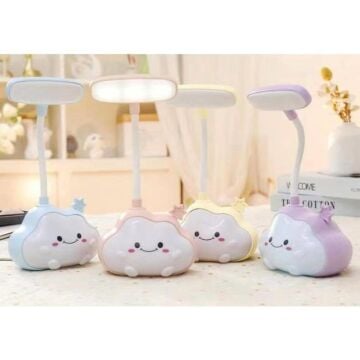 Bulut Temalı Çocuk Led Şarjlı Masa Lambası