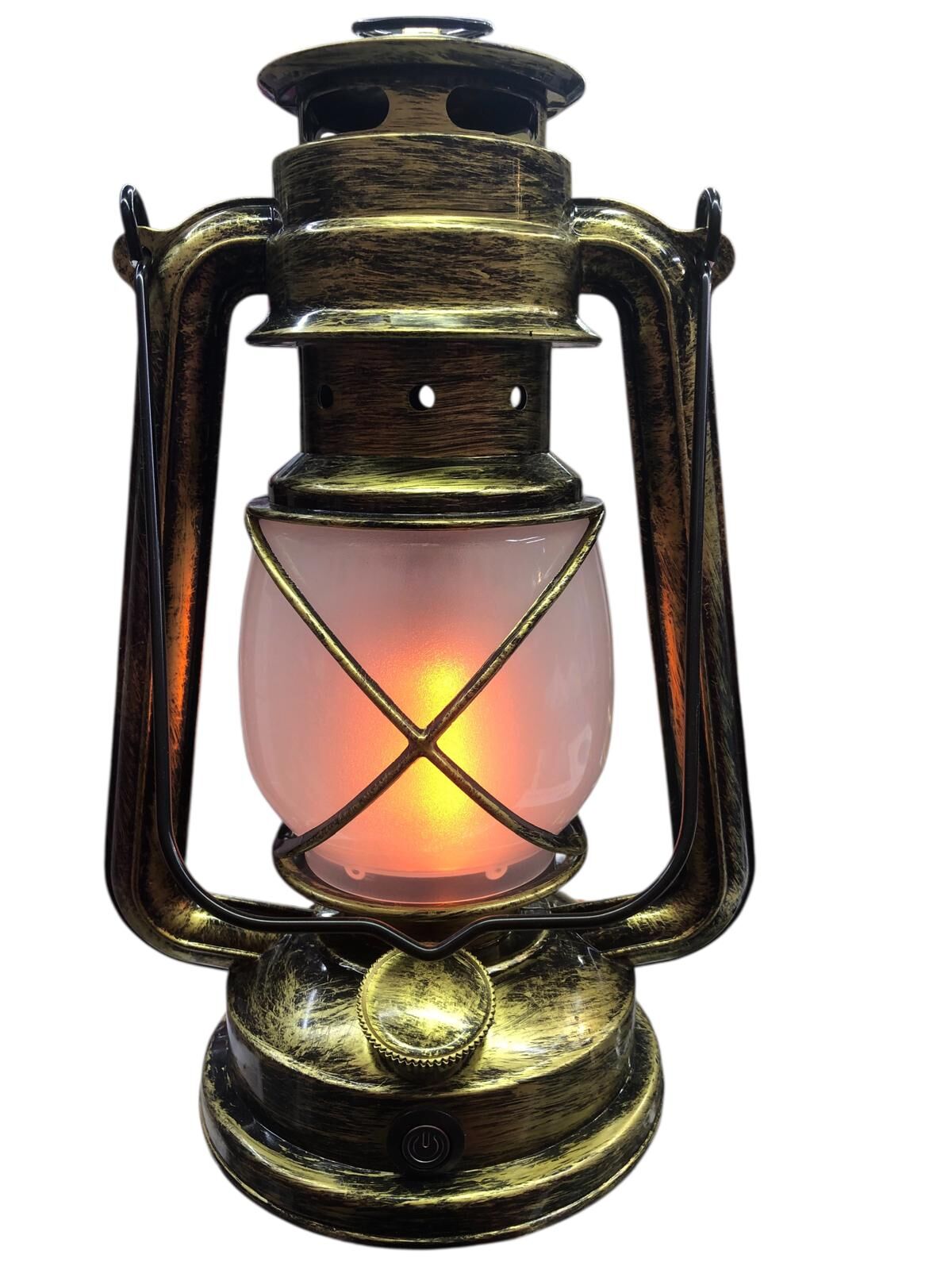 Nostaljik Alev Efektli Gaz Lambası Usb Şarjlı (35 cm)