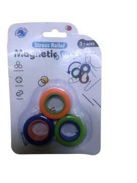 Manyetik Yeni Nesil Halkalar Parmak Stres Çarkı 3'lü