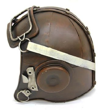 Dekoratif Nostaljik Metal Pilot Kaskı Biblosu (20 cm)