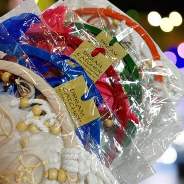 Renkli Kelebek Tasarım Dreamcatcher Rüya Kapanı