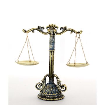 Dekoratif Polyester Terazi Biblosu 21 Cm