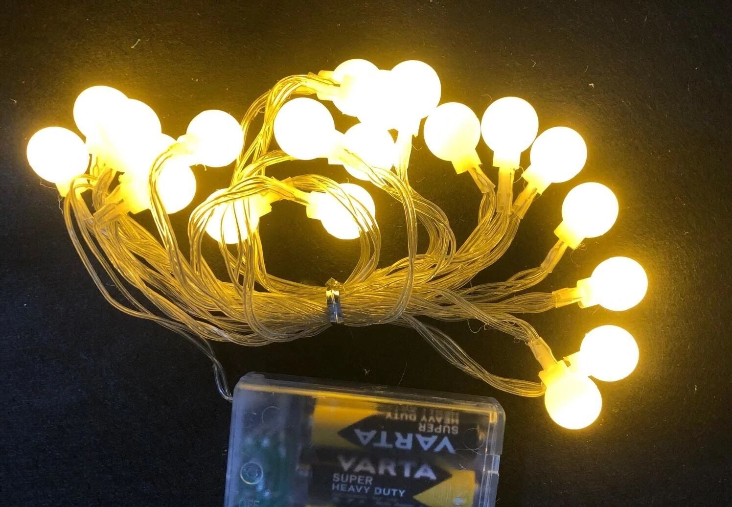 20 Toplu Gün Işığı Aydınlatma Pilli Dekoratif Led Lamba (3 mt)