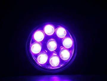 Guassi 9 Led Ultraviyole (Mor) Işık