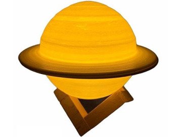 Usb Şarjlı Dokunmatik 3D Satürn Gece Lambası