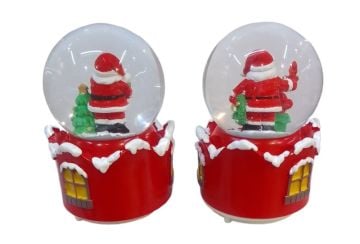 Yılbaşı Hediyeleri Ve Noel Baba Işıklı Müzikli Cam Kar Küresi