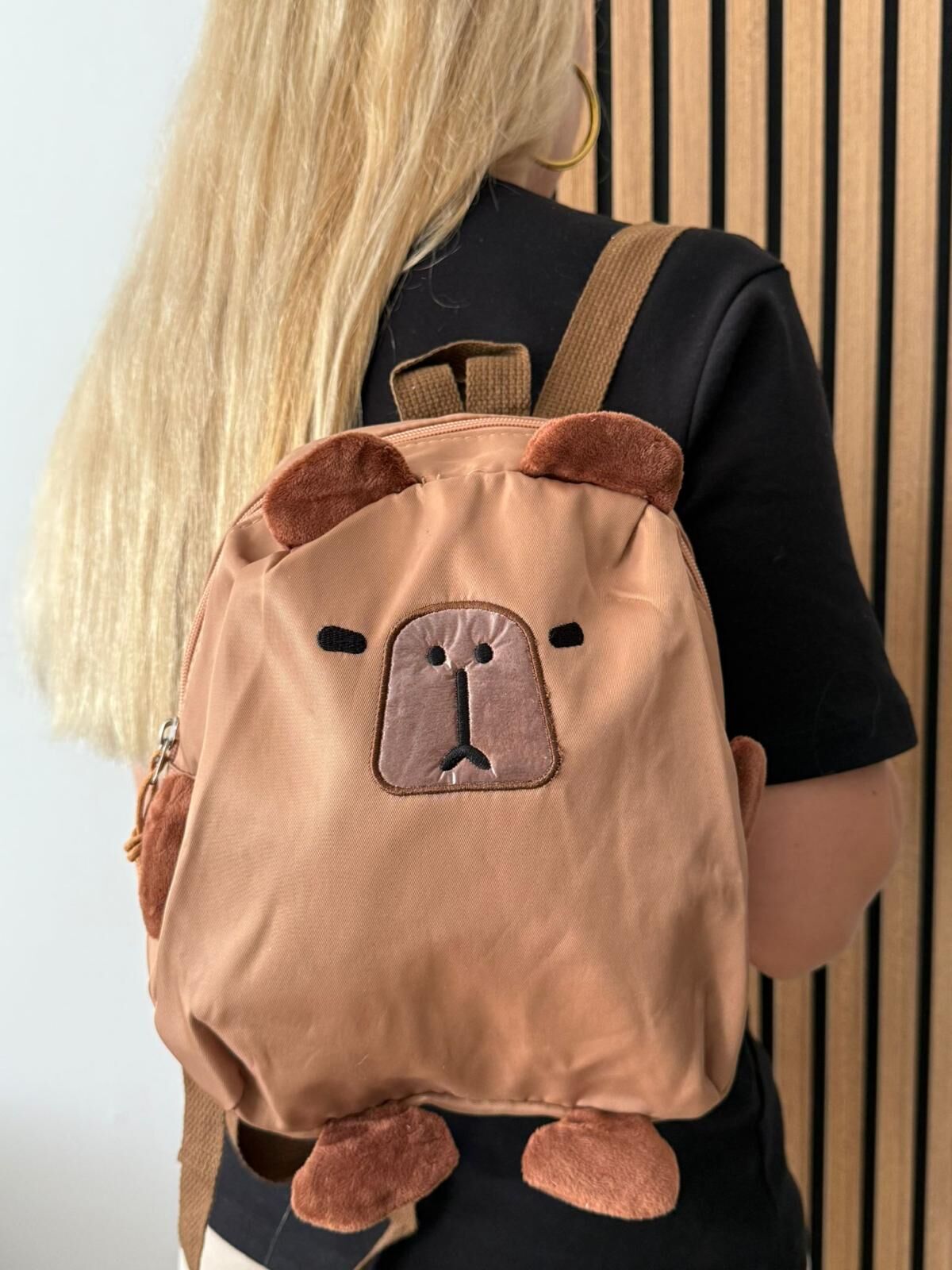 Sevimli Kapibara Sırt Çantası Capybara Çantası