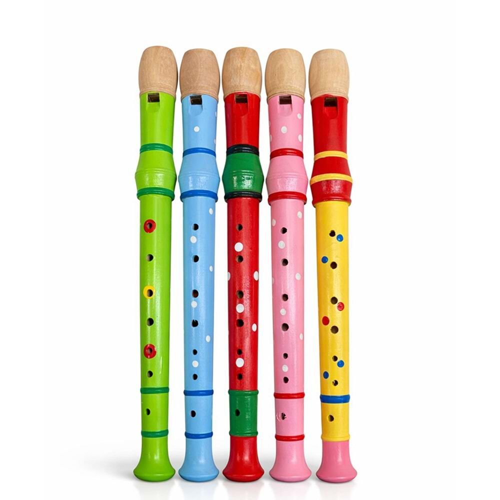Ahşap Renkli Flüt 32 cm