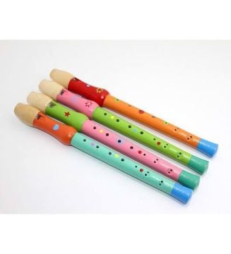 Ahşap Renkli Flüt 32 cm
