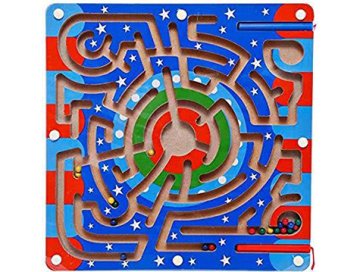 Ahşap Mıknatıslı Labirent Oyunu