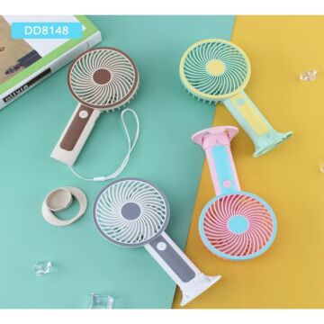 Mini El Fanı Usb Şarjlı El Vantilatörü Renkli Pervaneli
