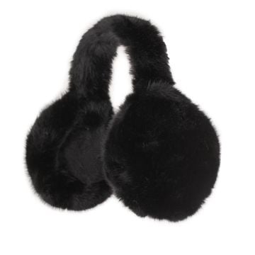 Siyah Peluş Sıcak Tutan Yumuşak Kulaklık