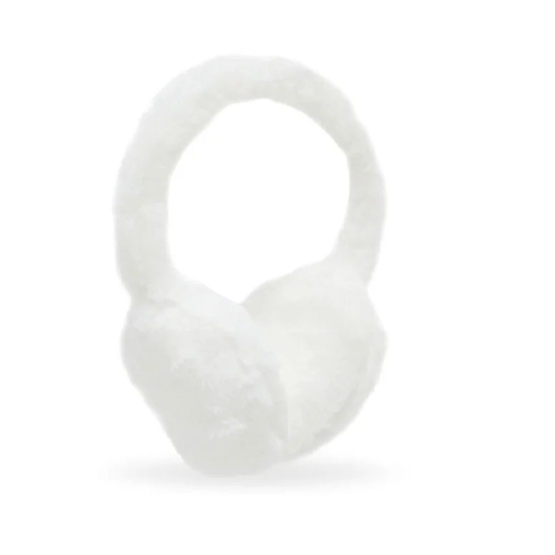 Beyaz Peluş Sıcak Tutan Yumuşak Kulaklık