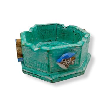 Dekoratif Ahşap Dekorlu Marin Tasarımlı Küllük