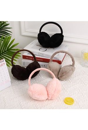 Renkli Peluş Sıcak Tutan Yumuşak Kulaklık