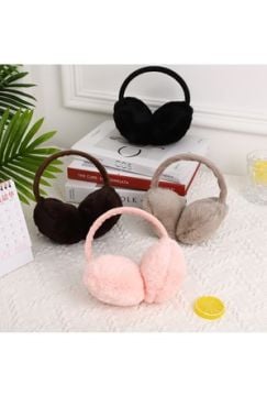 Renkli Peluş Sıcak Tutan Yumuşak Kulaklık