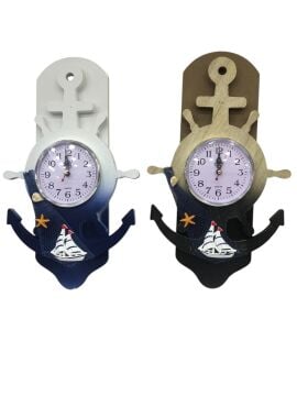 Dekoratif Marin Çapa Duvar Saati