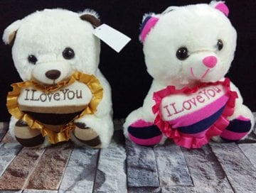 Sevimli Beyaz Kalpli Ayıcık